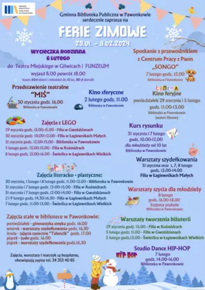 Ferie zimowe w Pawonkowie