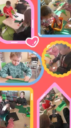 Kolaż zdjęć z dnia babci i dziadka.