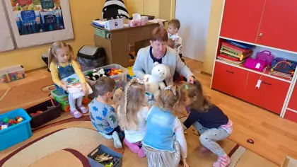 Dzieci w przedszkolu.