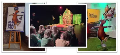 Kolaż zdjęć z wycieczki rodzinnej.