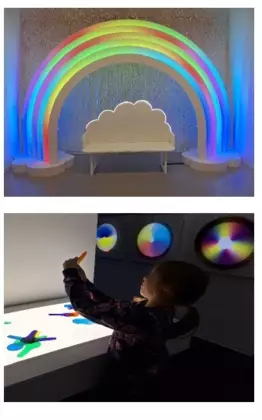 Kolaż zdjęć z wycieczki rodzinnej.