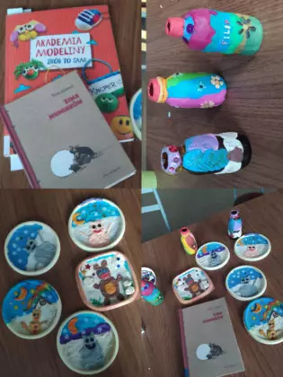 Prace plastyczne wykonane z plasteliny.