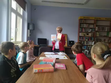 Zajęcia w bibliotece.