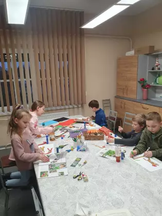 Zajęcia literacko plastyczne.