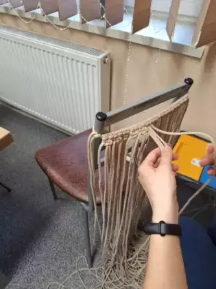 Podstawowy splot makramowy.