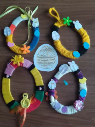 Prace przedstawiające wielkanocne jajko