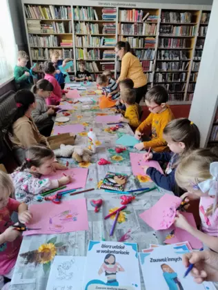 Ferie w bibliotece w Łagiewnikach Małych