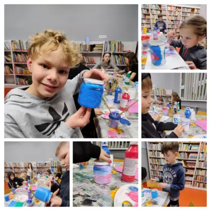 Kolaż zdjęć z zajęć.