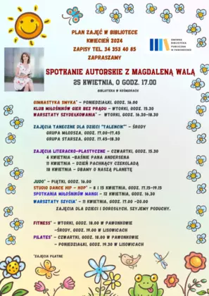 Plan zajęć - kwiecień 2024