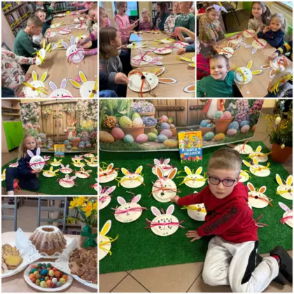 Kolaż zdjęć z zajęć.