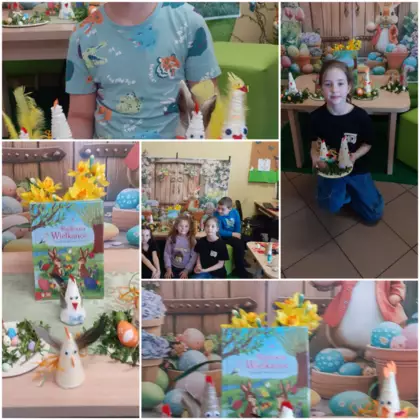 Kolaż zdjęć z zajęć.