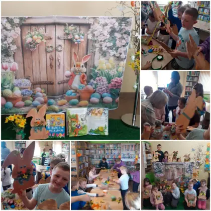 Wielkanocne zajęcia literacko-plastyczne w Kośmidrach
