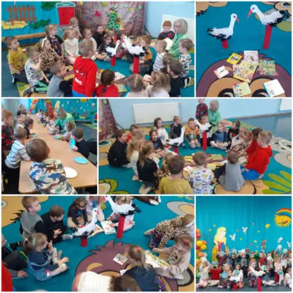 Wiosenne spotkanie z poezją w przedszkolu w Kośmidrach