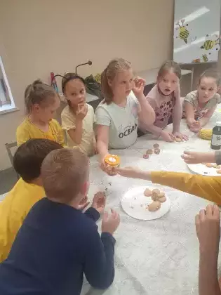 Słodki poczęstunek po zajęciach.