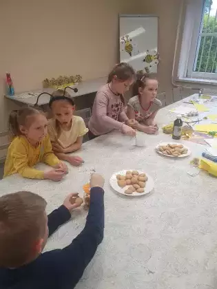 Słodki poczęstunek po zajęciach.