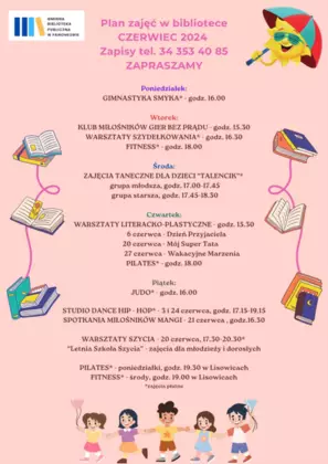 Plan zajęć - czerwiec 2024r.