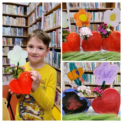 Kolaż zdjęć. Prace dzieci.