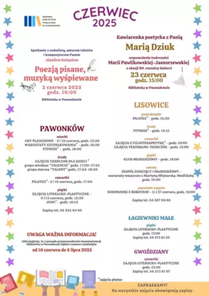 Plan zajęć - czerwiec 2025