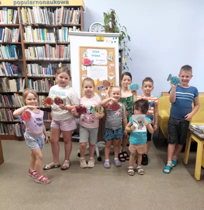 Dzień rybaka w bibliotece w Gwoździanach