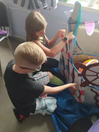 Zajęcia literacko-plastyczne w Gwoździanach