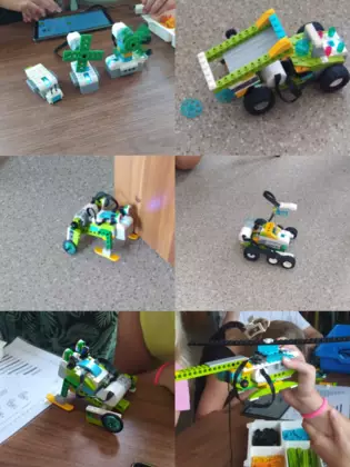 Kolaż zdjęć pojazdów.