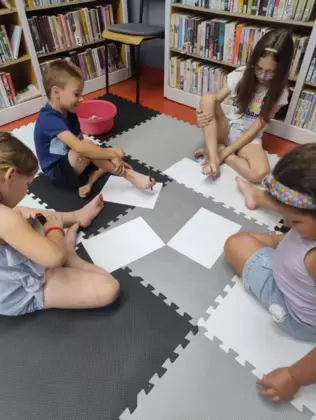 Łagiewniki Małe - wakacyjne zajęcia 'na boso'