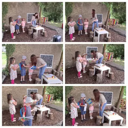 Wędrujące kamyki - zajęcia literacko-plastyczne w Łagiewnikach Małych