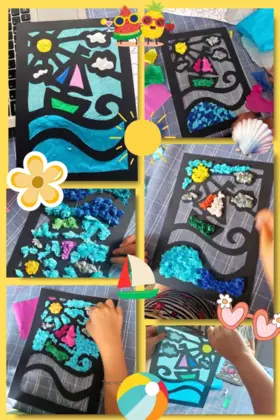 Kolorowe powitanie wakacji w Gwoździanach!