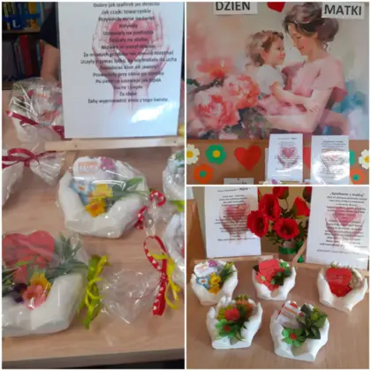 Dzień Matki w bibliotece w Kośmidrach
