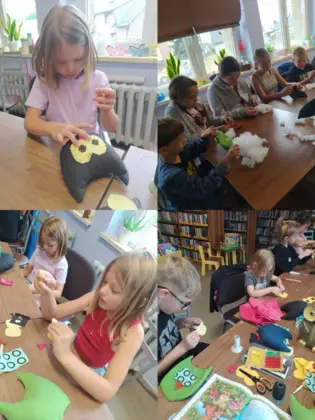 Kolaż zdjęć z zajęć.