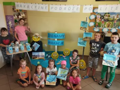 Zakończenie wakacyjnych zajęć literacko-plastycznych w Kośmidrach