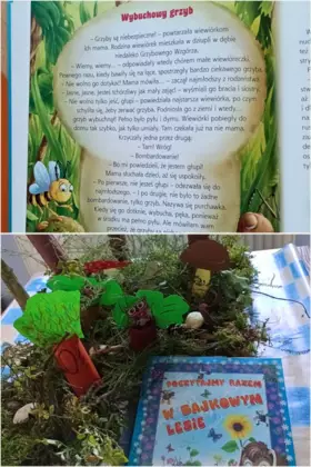 Zdjęcie przedstawia książeczke pt. W bajkowym lesie.