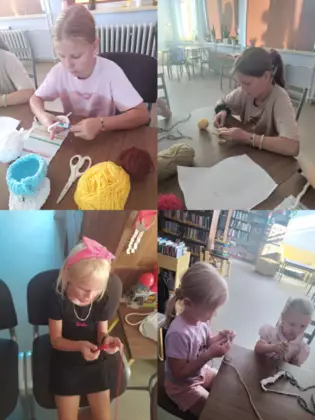 Kolaż zdjęć z zajęć.