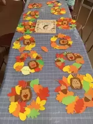 Jesienne inspiracje w bibliotece w Gwoździanach