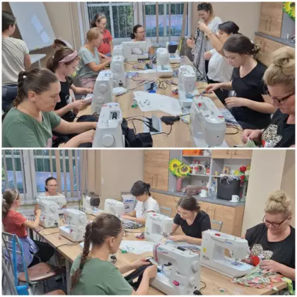 Kolaż zdjęć z warsztatów.