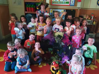 Wspólne zdjęcie z Panią Jesień.