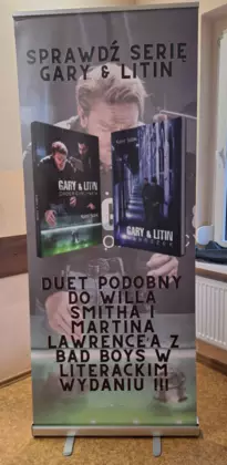 Plakat promujący książki Kamila Sobika.