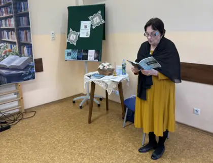 Spotkanie z poezją w Bibliotece w Pawonkowie