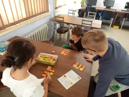 Planszówki w Bibliotece w Gwoździanach