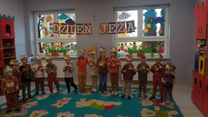 Wspólne zdjęcie po zajęciach w przedszkolu.