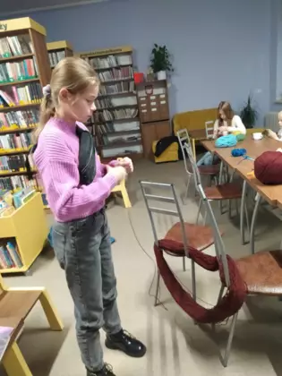 Warsztaty szydełkowania w Gwoździanach.