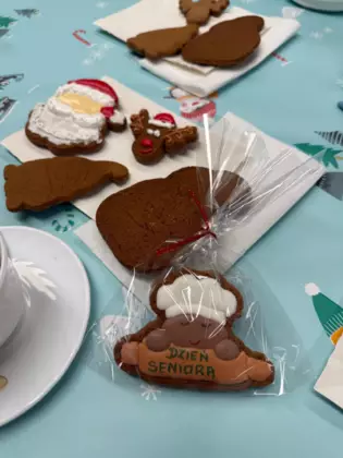 Udekorowane pierniczki.