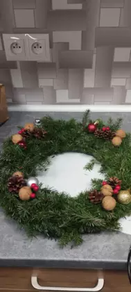 Warsztaty rodzinne tworzenia wianków adwentowych w Pawonkowie