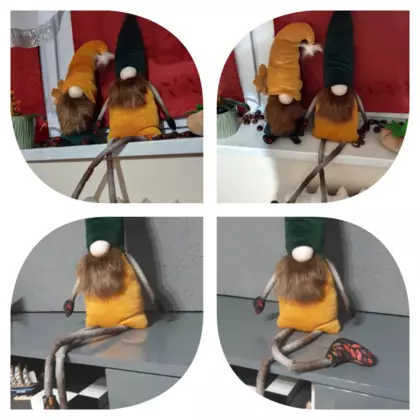 Kolaż zdjęć krasnali.