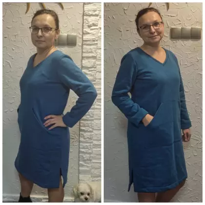 Kolaż zdjęć z warsztatów szycia.