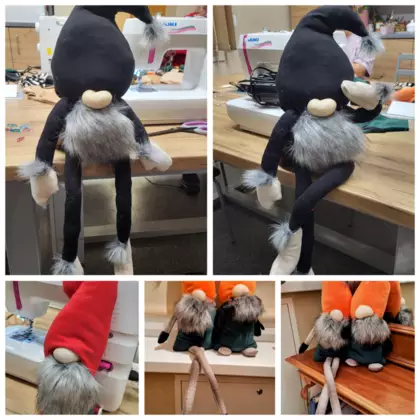 Kolaż zdjęć krasnali.