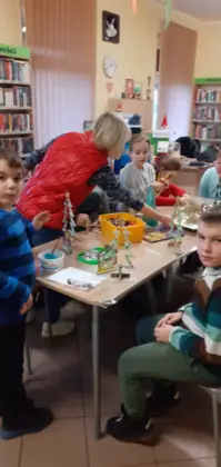 Przedświąteczne zajęcia w Kośmidrach.