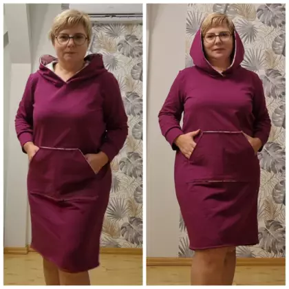 Kolaż zdjęć z warsztatów szycia.