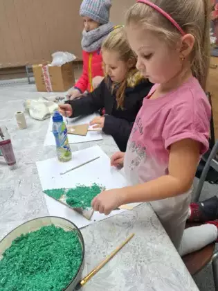 Świąteczne ozdoby - zajęcia w Pawonkowie