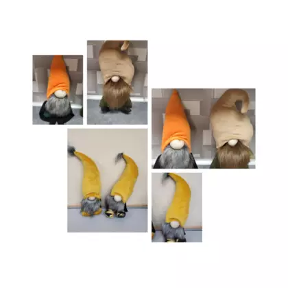 Kolaż zdjęć krasnali.